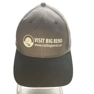 Cap Visit Big Bend. Big Bend National Park Gray Adjustable One Size